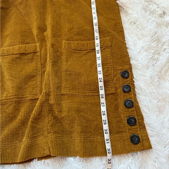 NWT Madewell Oversized Corduroy Button-Accent Mini Dress - Picture 13 of 13